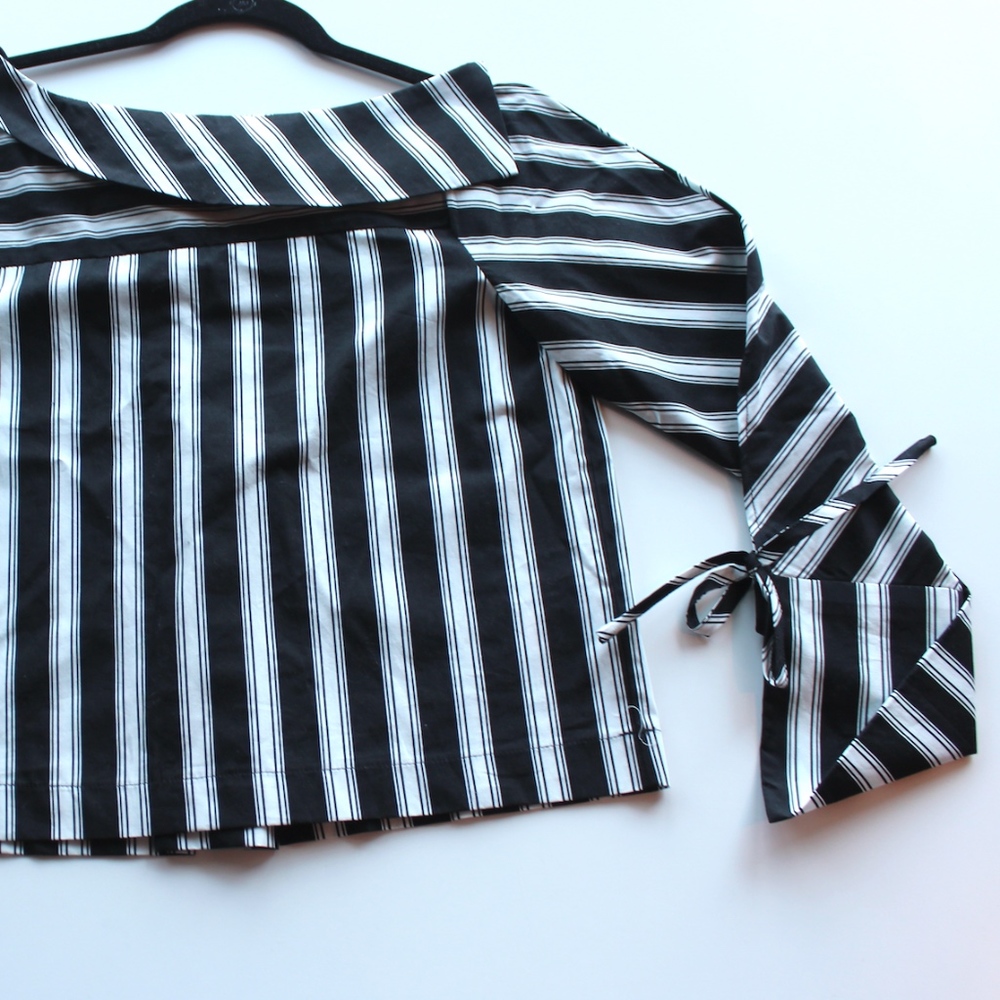 NEW! TOPSHOP | STRIPE LONG SLEAVE TOP